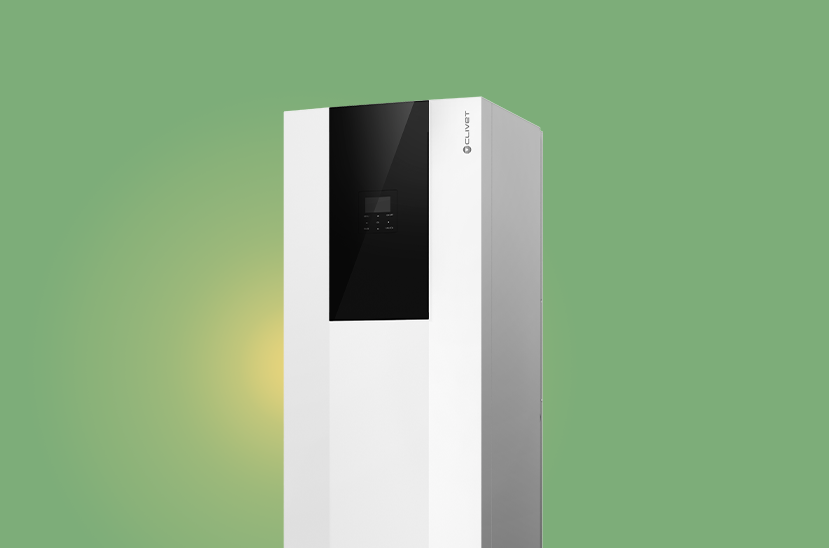 HYDRO-SPLIT Tower version, complete with hydronic module.