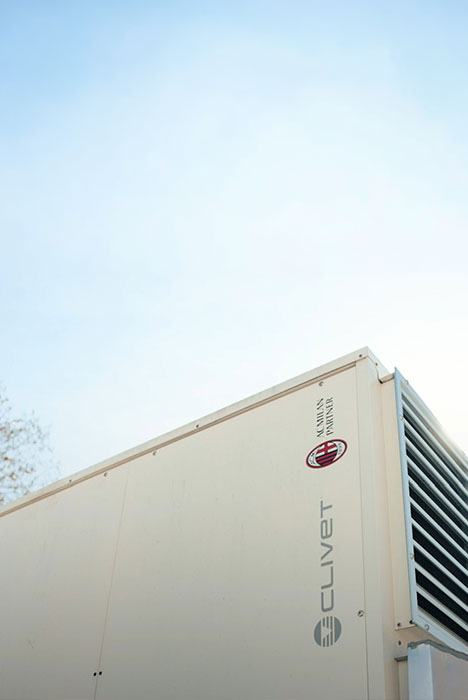 Milanello Sports Center powered by Clivet ZEPHIR sul tetto